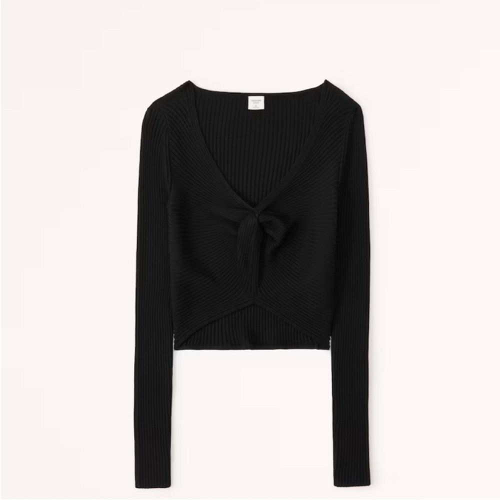 Abercrombie & Fitch Twist-Front Sweater Top
